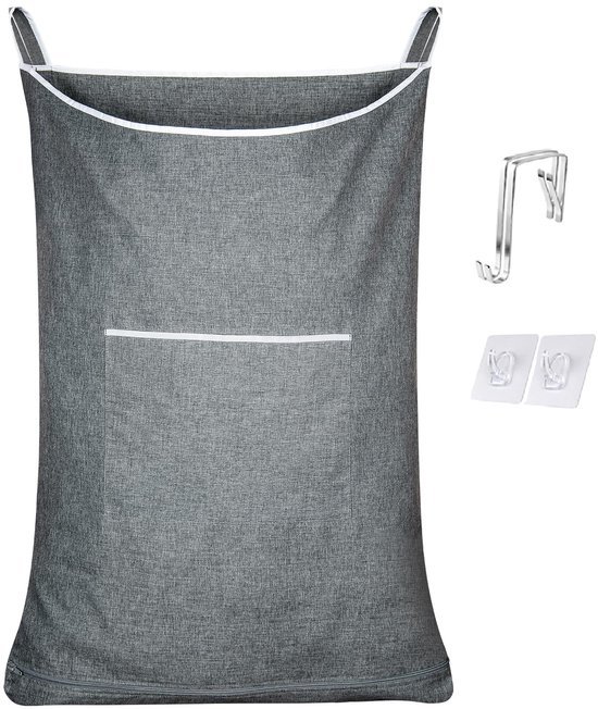 Hängender Wäschekorb Platzsparend 1 Stück Grau 35 X 22 Zoll (ca. 89 X 56 Cm)
