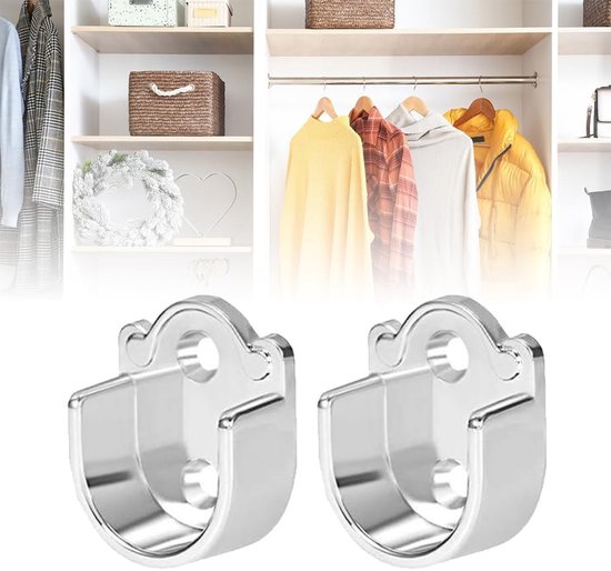 Dailygoods U Förmiger Rohrhalter Kleiderstangenhalter