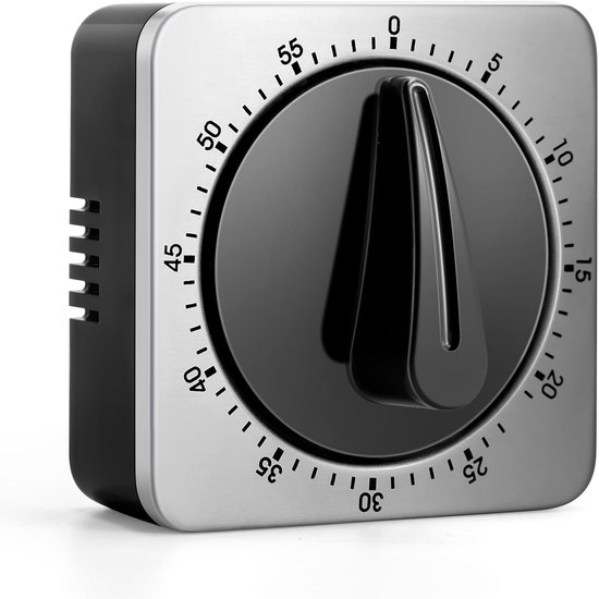 Mechanischer Küchentimer Mit Lautem Alarm Edelstahl Küchenuhr Mit Magnetrückseite Countdown Erinnerung Keine Batterien Erforderlich