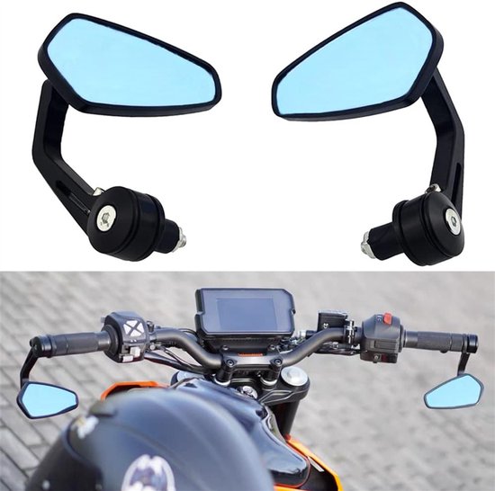 Motorrad Motorradspiegel 2 Stück Lenkerspiegel Universal Rollerspiegel Rückspiegel Motorrad Rollerspiegel Motorrad Und Rollerzubehör Schwarz