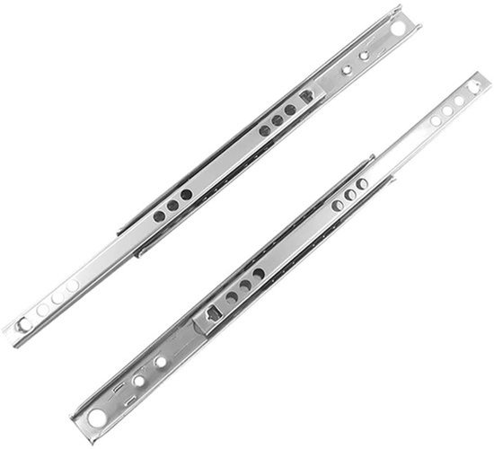 Store8 Metallschubladenschienen 2 Stück Vollauszug 17 Mm