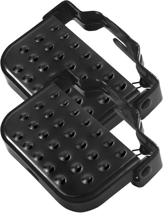 Klappbare Hinterradpedale Fahrradpedale Für Zusätzliche Passagiere Verstärktes Metall 13 X 9 Cm Schwarz