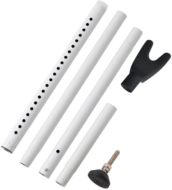 Türhalterung Türstützstange/türstopper Zusätzliche Sicherheit Verstellbarer Mechanismus 105 Cm Weiß