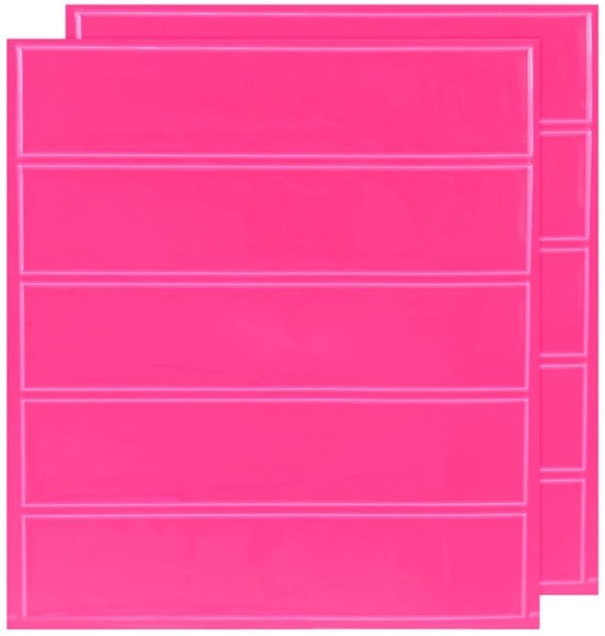 Reflektierende Aufkleber Reflektierend Wasserfest Für Nachtsicht Sicherheit Selbstklebend Auffällig Für Rucksäcke, Fahrräder Und Helme Pink 2er P
