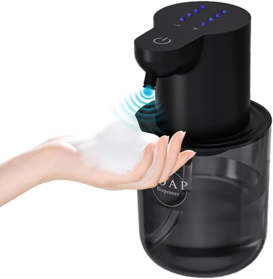 Schaumseifenspender Automatischer Spender Kontaktlose Hygiene Wiederaufladbar Per Usb Ipx5 400 Ml Wandmontage Schwarz