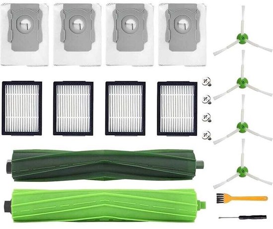 Ersatzteile Passend Für Irobot Roomba I7/i7+/i3+/i4+/i6+/i8+/j7+, 20 Teiliges Ersatzteilset Inklusive 2 Hauptbürsten