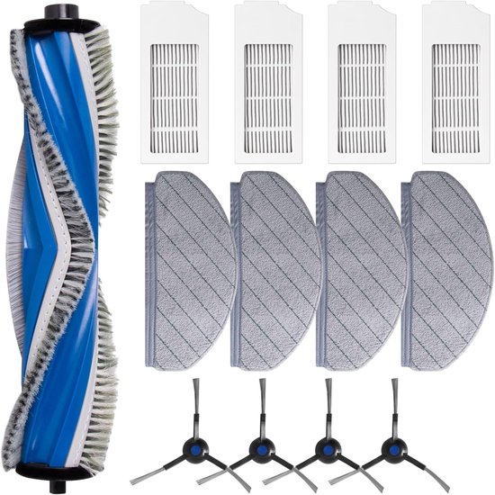 Wartungsset Für Saugroboter Passend Für Ecovacs Deebot N20, N20 Plus Und N20 Pro Plus Ersatzteilset Zubehör Für Saugroboter Mit Walzenbürste, Sei