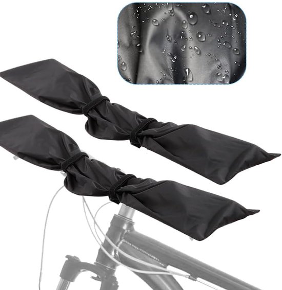2 Teilig Lenkerschutzhülle Regenschutzhülle Regenschutzhülle Für Fahrradträger Passend Fahrradlenker Wasserdichte Lenkerschutzhülle Für E Bikes S