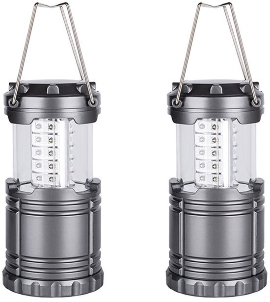 2 Teilige Led Campinglampe Campinglampe Faltbare Campinglampe Teleskopierbar Campingausrüstung 8,8 X 8,8 X 18,5 Cm Für Stromausfälle, Notfälle Im