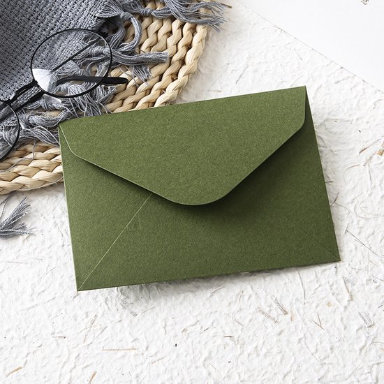 10 A7 Umschläge 16 X 12 Cm Olivgrün Für Hochzeitskarten, Weihnachtskarten, Einladungen & Fotos
