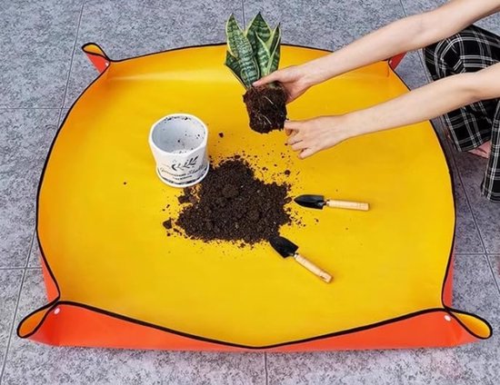 Hochwertige, Wasserdichte Und Faltbare Pflanzmatte Mittlere Größe Für Zimmerpflanzen, Sukkulenten Und Den Hausgarten