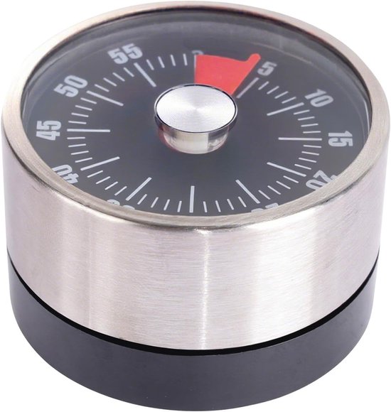Mechanischer Küchentimer Mit Alarm 60 Minuten Countdown Zifferblatt Zum Kochen Und Backen Lauter Signalton, Leicht Zu Reinigen (schwarz)