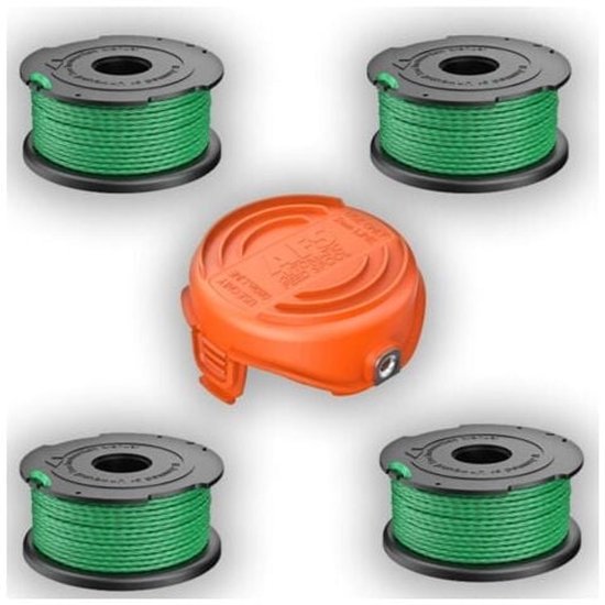 Garnspulen Für Black & Decker Gl7033, Gl8033 Und Gl9035 4 Stück + Spulenabdeckung