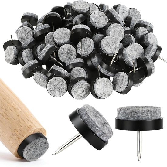 80 Filzgleiter Für Gartenmöbel, 22 Mm Durchmesser Filzgleiter, 5 Mm Dick Schutz Für Hartböden Für Möbel, Stühle Und Hocker 80er Set