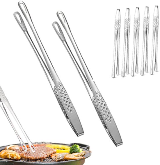 Grillzange Koreanische Grillzange Grillzangen Zubehör Edelstahlzange Fleischzange Servierzange Salatzange Bratzange Grillzubehör Grillzangen Set