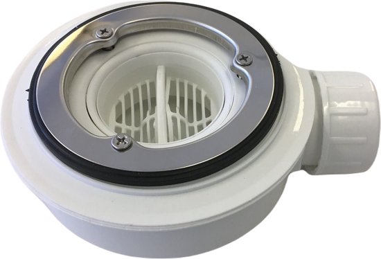 Flache Duschwannen Siphonanlage Einbauhöhe 55 Mm Mit Zugventil Für Lochgröße 90 Mm