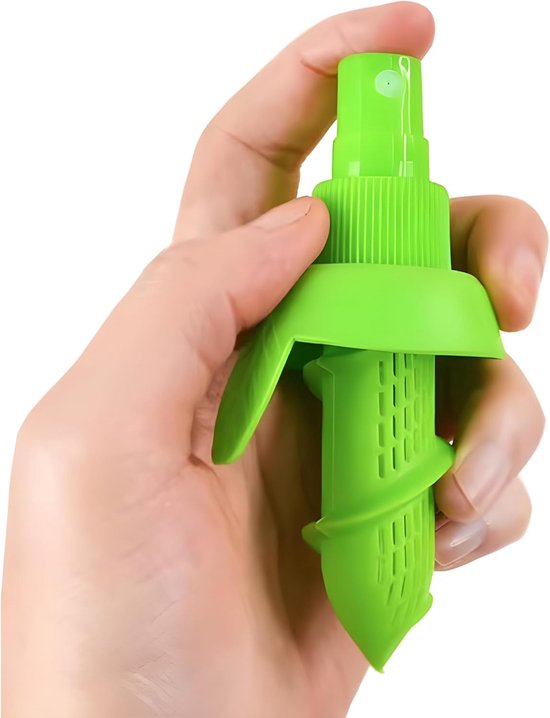 Dreiteiliges Zitrus Sprühset 2 Zitronen Und Limettenpressen Mit Sockel Frischer Fruchtentsafter Für Salate, Fisch, Gemüse Und Cocktails (grün)