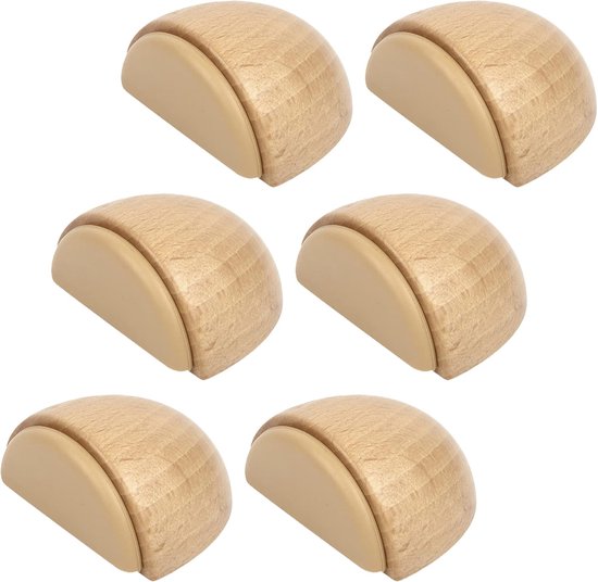 6er Set Türstopper Selbstklebende Türstopper Aus Holz Für Boden Und Parkett Selbstklebender Türstopper