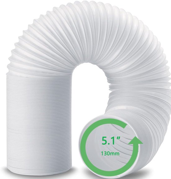 Abluftschlauch Für Mobile Klimageräte (durchmesser 13 Cm) Passend Für Mobile Klimageräte Von Lg, De'longhi Und Autr 150 Cm