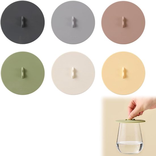 Silikon Becherdeckel Staubdicht 6 Farben Lebensmittelecht Dicht Schließender Becherdeckel Für Tassen, Teetassen Und Kaffeetassen 10 Cm