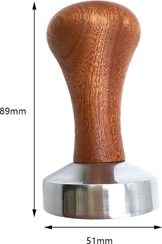 Neuer Kaffeestampfer/kaffeeteiler 53 Mm Holz Und Aluminium Barista Espresso Nivellierer/kaffeeteiler 53 Mm