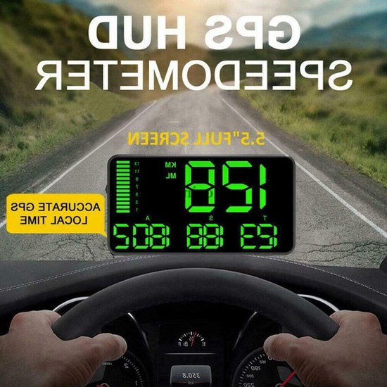 Gps Head Up Display Mit 5,5 Zoll Hd Bildschirm, Digitaler Tachometer