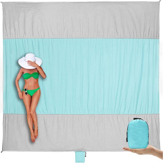 Stranddecke Sandabweisend Und Wasserdicht Extra Große Strandmatte Picknickdecke Faltbar Und Tragbar Sitzmatte Wander Sitzmatte Camping Sitzmatte