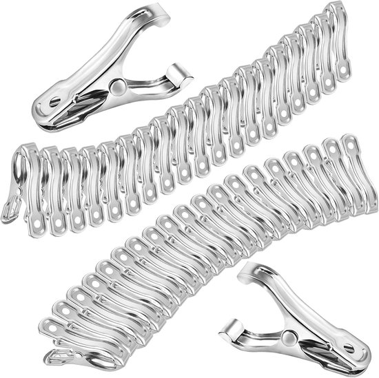 Gartenclips 40er Pack Clips Pflanzenclips Gewächshauszubehör Gewächshausclips Edelstahl Für Gewächshausgewebe Starker Halt