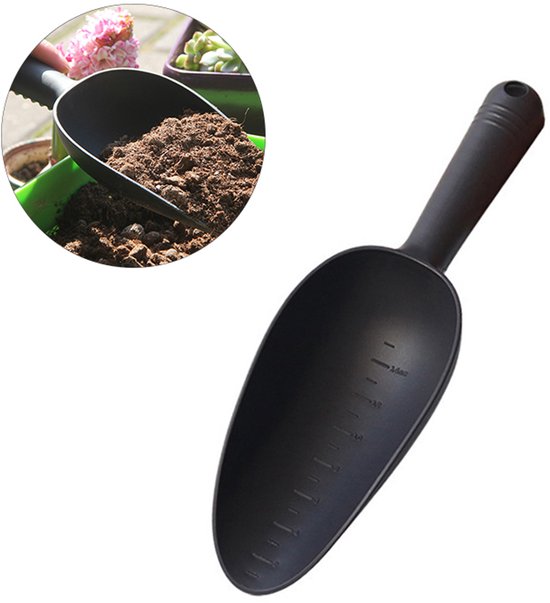 Gartenkelle Pflanzkelle Pflanzspaten Kunststoff Gartenkelle Rutschfester Griff 30 X 9 Cm Gartengerät Mit Skala Zum Auflockern Von Erde, Umgraben,