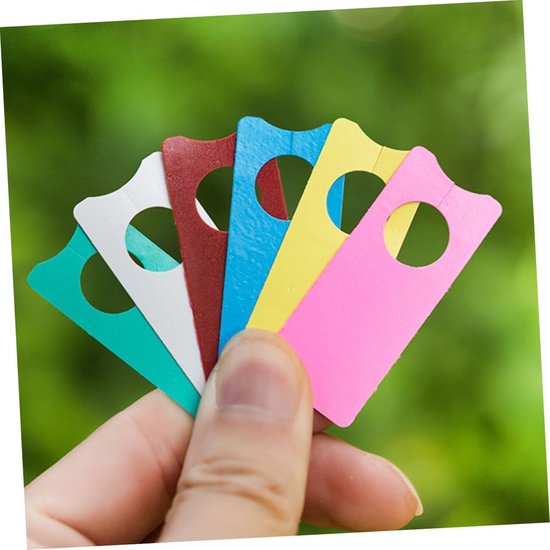 500 Rosa Pvc Pflanzenetiketten, Beschreibbar, Zum Aufhängen Von Pflanzen An Einem Kragen Oder Als Kennzeichnungsetiketten Für Blumentöpfe.