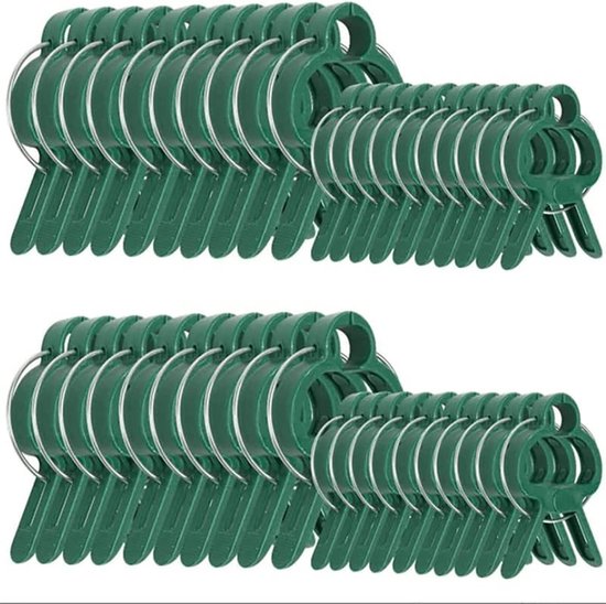 Pflanzenclips Kletterhilfen Stützen Für Pflanzen Robuster Kunststoff 2 Größen Grün
