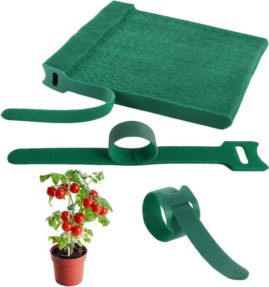 Pflanzenbinder Gartenbinder Pflanzenstütze Verstellbar & Flexibel 100 Stück Grün