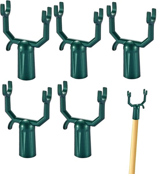 Aststütze Astbegradiger Pflanzenstabilisator Rostfreies Metall 5 Teilig Grün