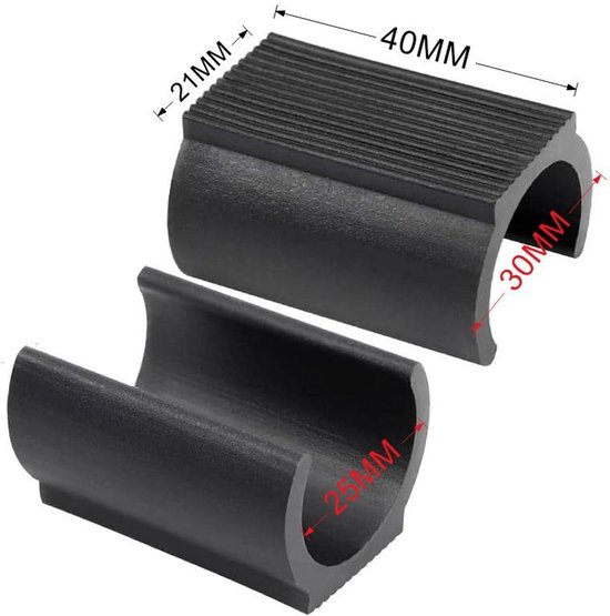 U Förmige Bodengleiter 25 Mm Schwarz