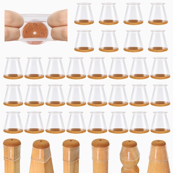 32 Teiliges Stuhlbein Set Silikon Stuhlbeinschoner Möbelgleiter Stuhl Und Bodenschoner Schützt Vor Kratzern Schützt Holz Und Fliesenböden Filzgle