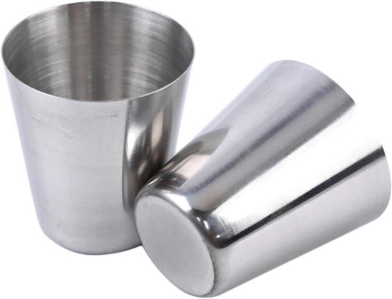 Edelstahlbecher Mini Becher Set Für Unterwegs Doppelwandige Isolierung 10 Teilig Metall