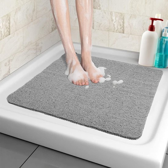 Duschmatte, Rutschfest, Weich Und Komfortabel, Sichere Badematte Mit Abflusslöchern, Pvc Luffa, Massagefunktion, Duschmatten Für Nassbereiche, Sc