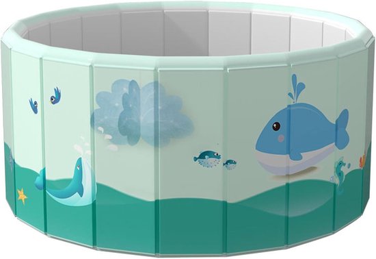 Faltbarer Pool Tragbarer Pool Wasserspaß Im Sommer Nicht Aufblasbar 100 Cm Blau