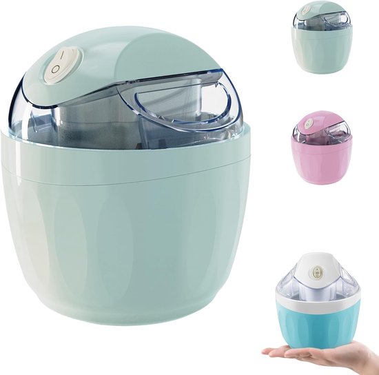 Eismaschine Mini Eismaschine Elektrisch Ein Knopf Bedienung Hausgemachtes Eis Auch Für Frozen Yogurt Und Gelato Für Die Heimische Küche Kompakt U