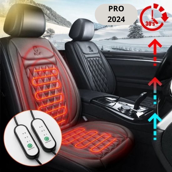 Autositzheizung Beheizbares Sitzkissen Mit 2 Heizstufen Elektrische Autositzheizung Schwarz/12 V/1 Stück
