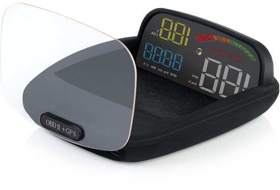 Head Up Display Für Autos, Abs Pc Großbildschirm, Für Obd Und Gps Dualsysteme