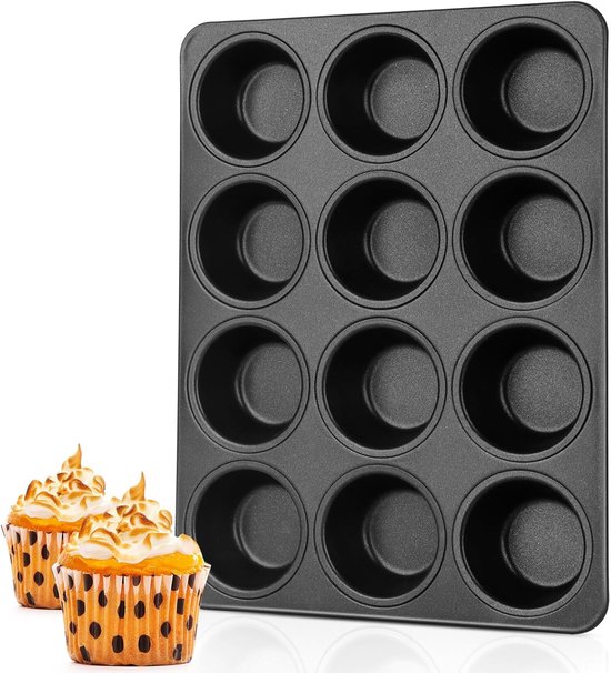 Cupcake Backform Mit 12 Mulden Muffin Backform Cupcake Backform Leicht Zu Entformen Und Zu Reinigen Stabil Verschweißt Mince Pie Backform Für Min