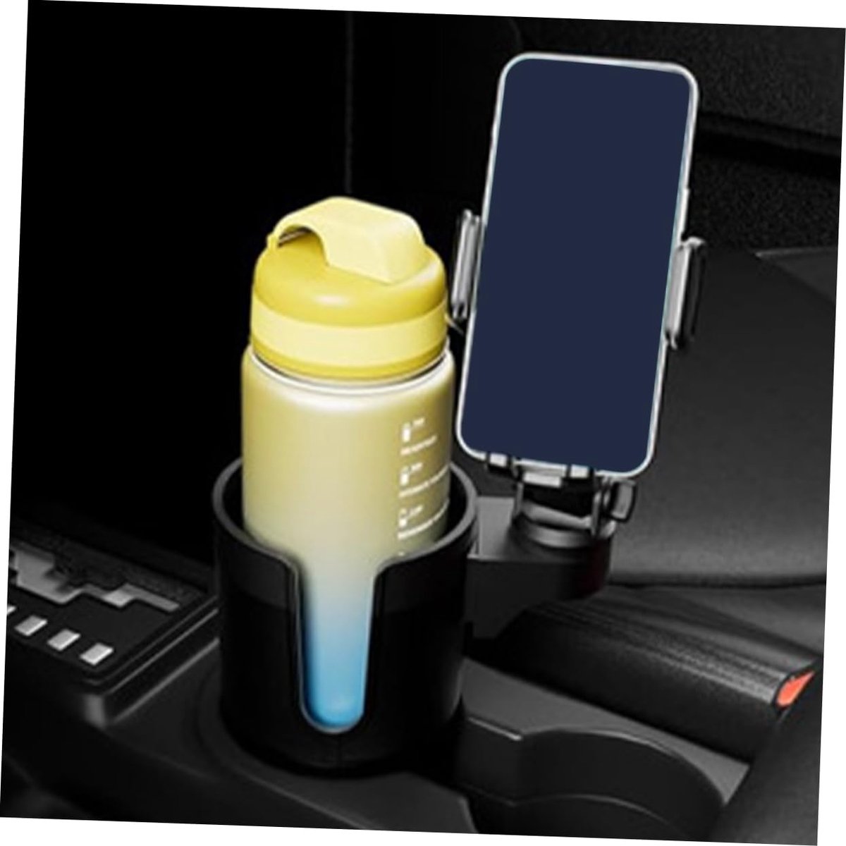 Beksdoor Für Auto Adapter, Ausziehbare Handyhalterung, Integrierter Praktischer Platz Für Becher Und Handy