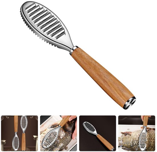 2er Pack Fischschuppenentferner, Gezahnte Fischschuppenbürste Aus Edelstahl, Fischhautentferner, Schäler, Für Küchengeräte Und Meeresfrüchte Werk