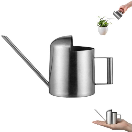 1 Stück Gießkanne Aus Edelstahl Mit Langem Ausguss Gießkanne Aus Edelstahl 300 Ml Kleine Gießkanne Aus Edelstahl Mit Langem Ausguss Zum Gießen Vo