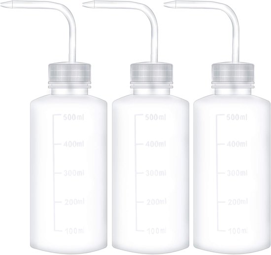 Quetschflaschen Aus Kunststoff Sichere Waschflaschen Mit Schmaler Öffnung Für Tattoo Studios, Garten Und Pflanzen 500 Ml, 3 Stück