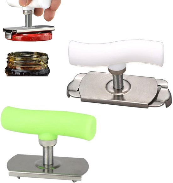 2 Teiliger Dosenöffner Multifunktionsöffner Edelstahl Ergonomisch Speziell Für Senioren Entwickelt Kraftsparender Dosenöffner Für Schwache Hände