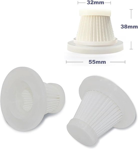2 Stück Ersatzfilterteil 55x32x38mm, Kompatibel Mit Dem Autostaubsauger Lt 117