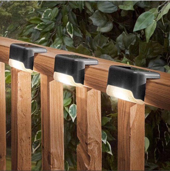 4 Teiliges Set Solarleuchten Für Den Außenbereich, Für Terrassen, Veranden, Treppen, Mauern, Gärten, Patios Und Schwimmbäder (warmweißes Licht).