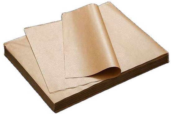 100 Blatt Ungebleichtes Backpapier, 30 Cm X 20 Cm, Robustes Antihaftpapier Zum Backen, Kochen, Grillen, Für Gebäck, Backofen Und Heißluftfritteus